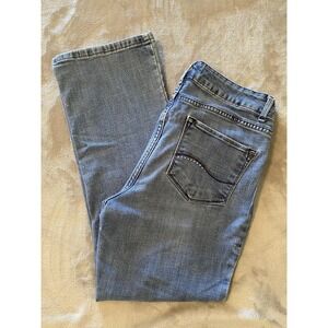 Lee Jeans Womens 10 Short Petite‎ Faded Blue Modern Series Curvy Stretch Bootcut